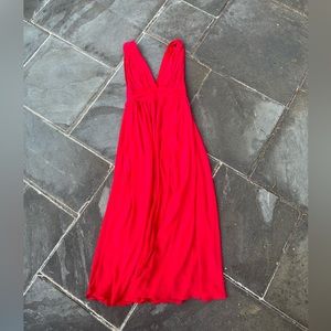lulus long v neck dress. worn one. great condition, size large
